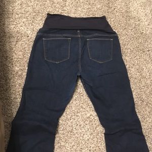Over-belly maternity jeans.  18L